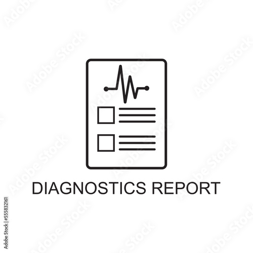 diagnotics report icon , medical icon photo