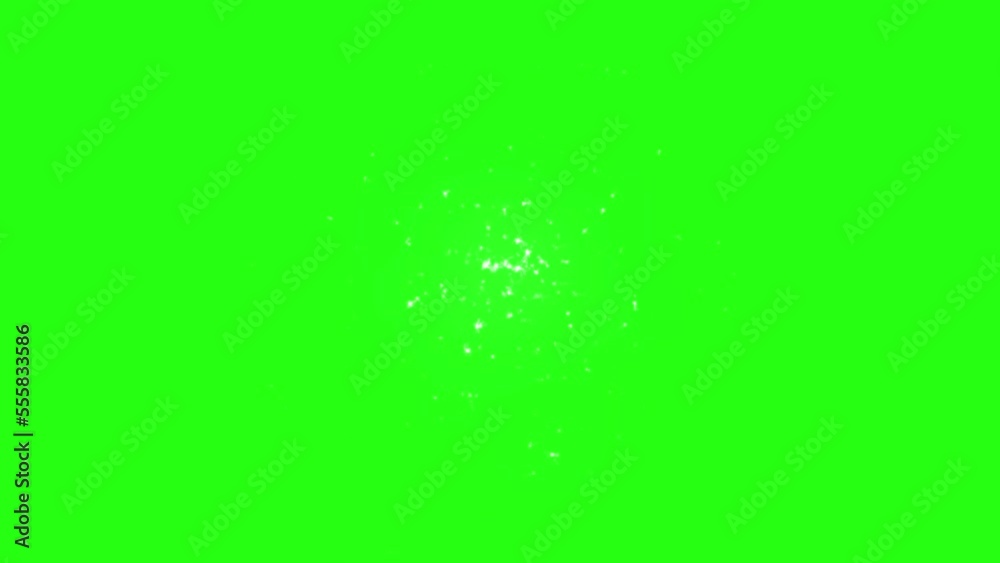 Shining star particles green screen motion graphics Shining star particles green screen motion graphics