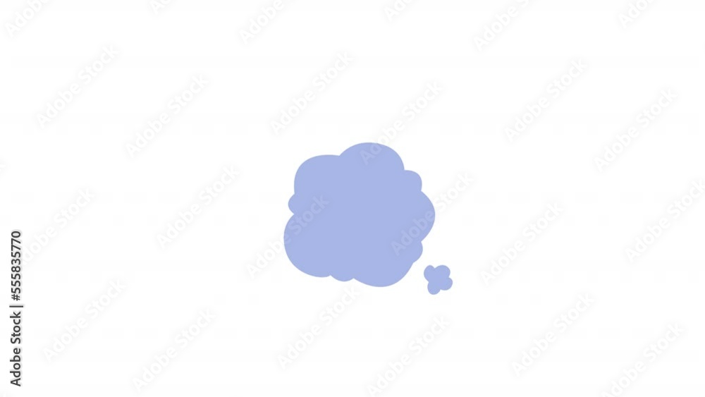 Animated ghost nightmare element. Flat cartoon style HD video footage ...