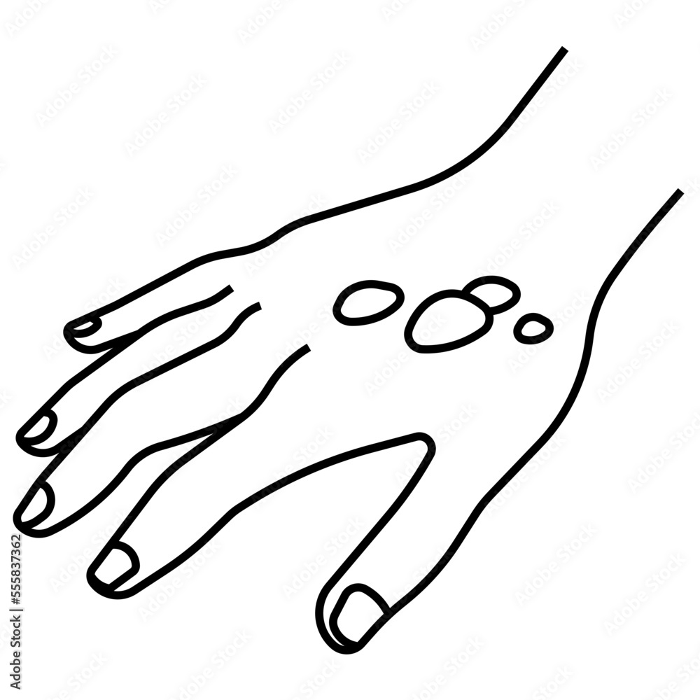 Obraz premium burns and scalds line icon