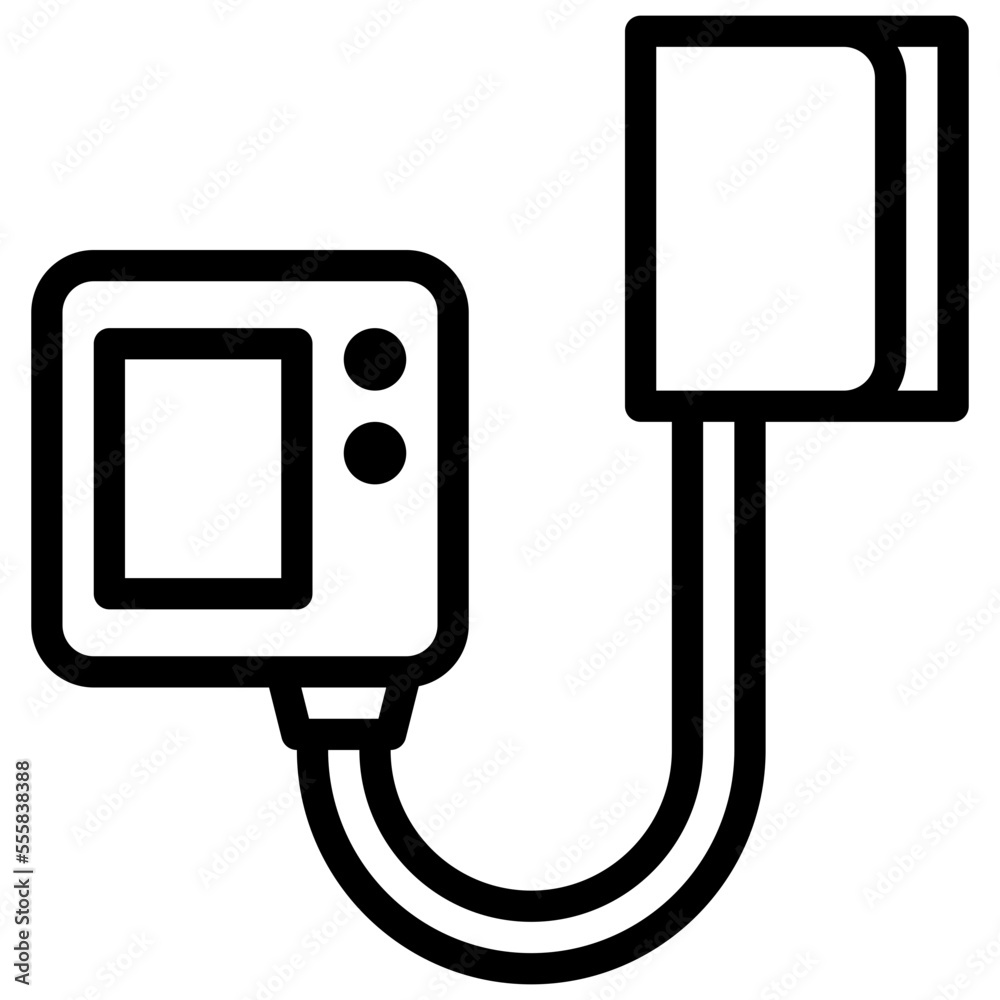 BLOOD PRESSURE GAUGE line icon