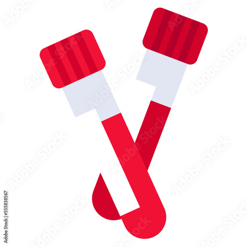 BLOOD TEST flat icon
