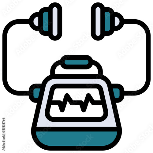 DEFIBRILLATION filled outline icon