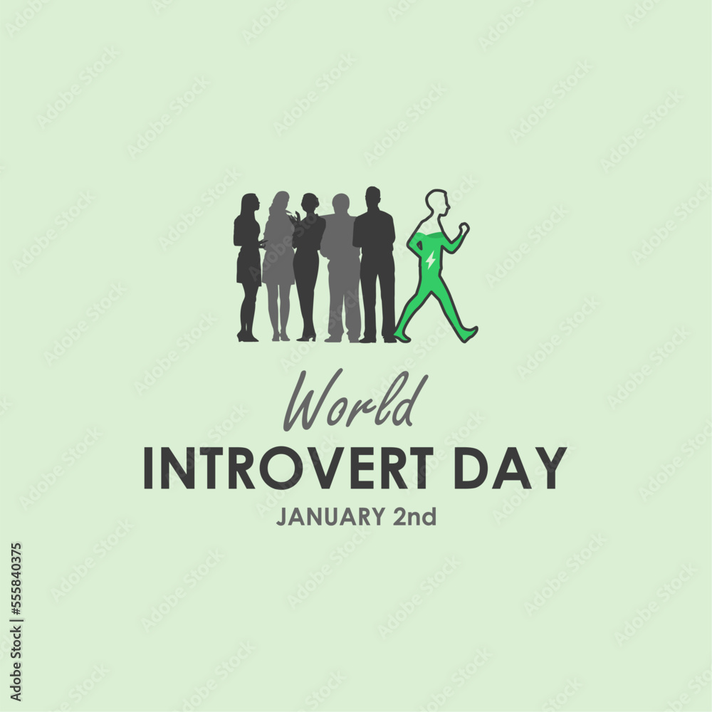 world introvert day banner template