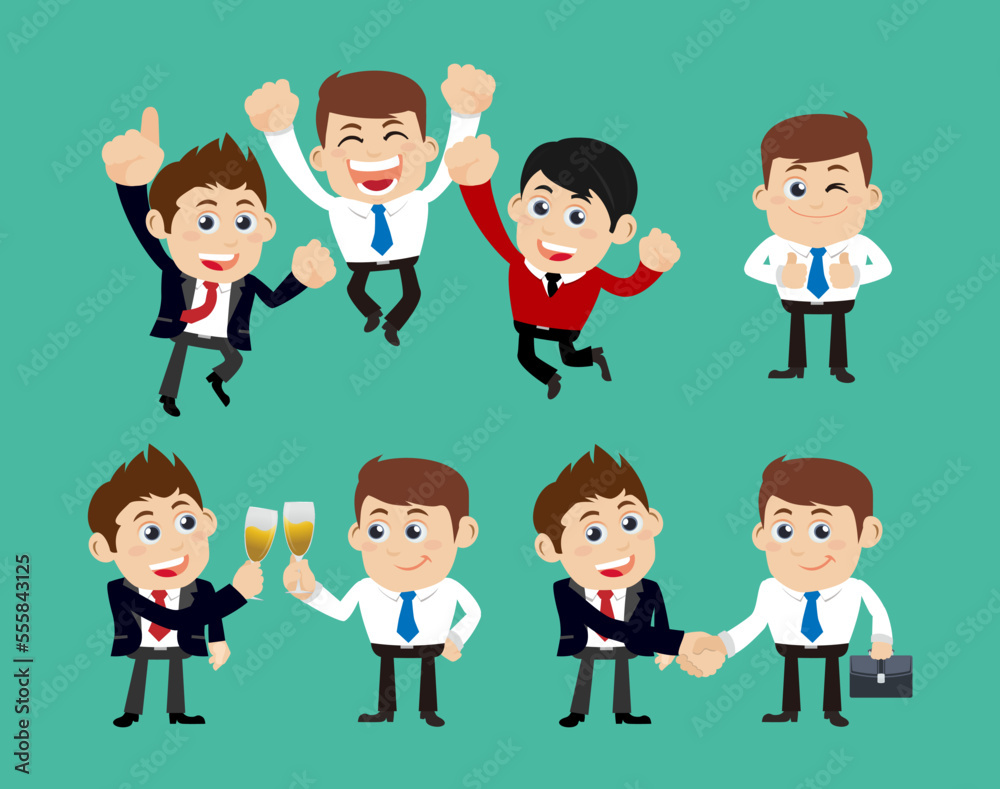 Business people in cooperation and partnership concept Business people in cooperation and partnership concept