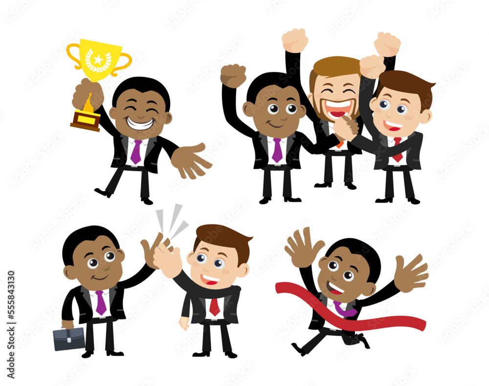 Business people in cooperation and partnership concept Business people in cooperation and partnership concept