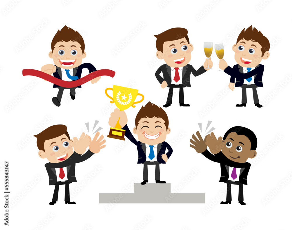 Business people in cooperation and partnership concept Business people in cooperation and partnership concept