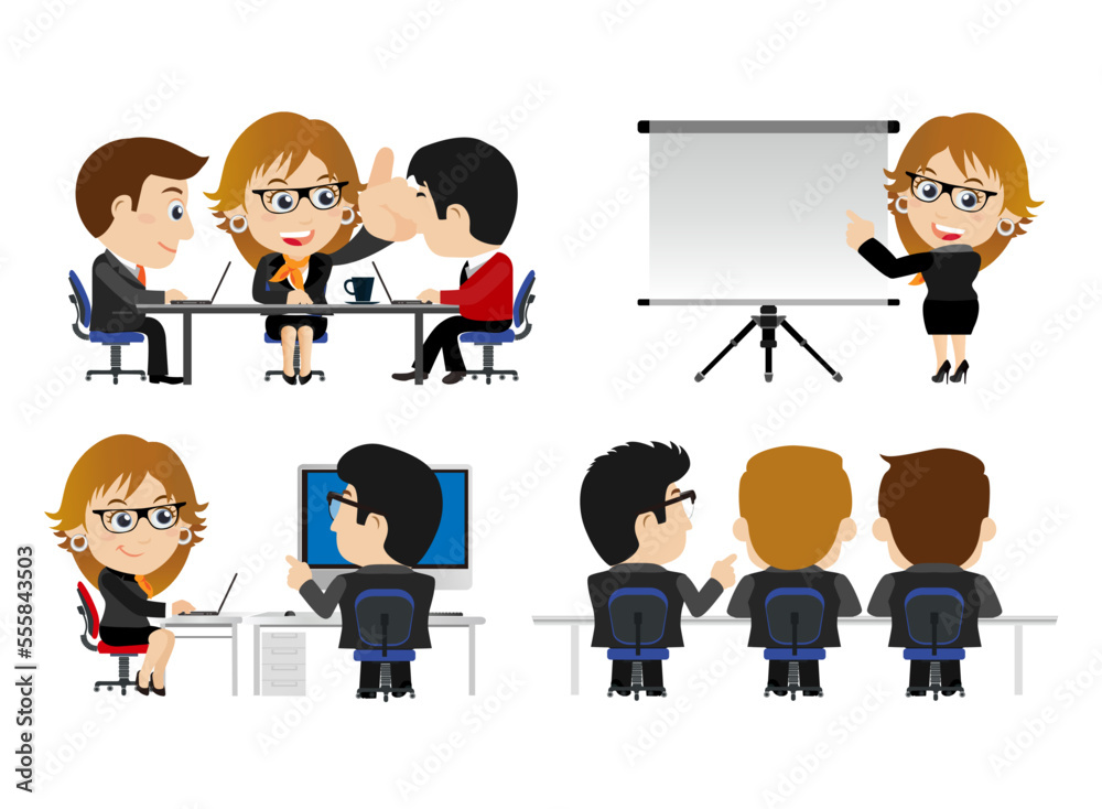 Business people in cooperation and partnership concept Business people in cooperation and partnership concept