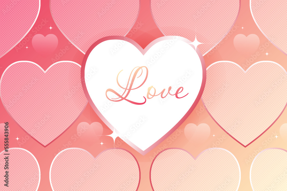 Heart Shape Gradient Luxury background Vectors Heart Shape Gradient Luxury background Vectors