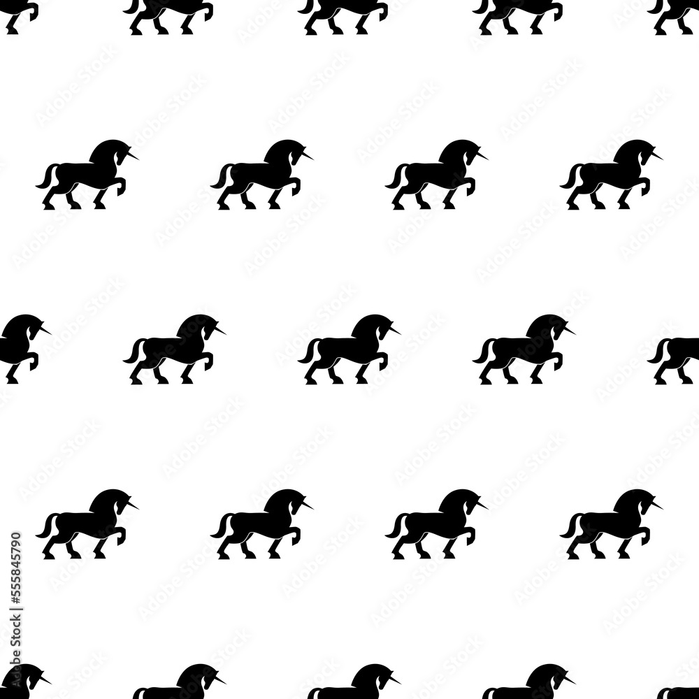 Unicorn horse seamless pattern for background,texture,packaging,gift wrapping,wallpaper,fabric 