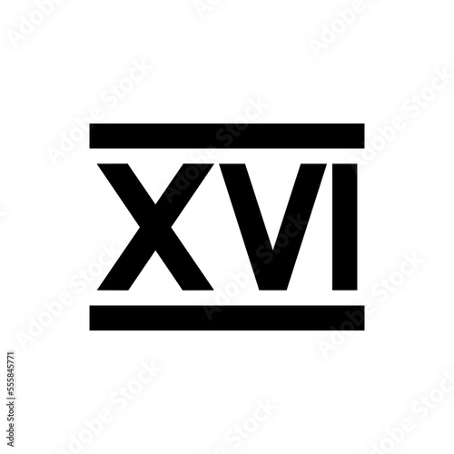 roman numerals ,icon, flat ,style,trendy collection template