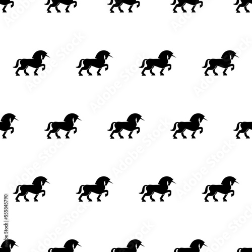 Unicorn horse seamless pattern for background texture packaging gift wrapping wallpaper fabric 
