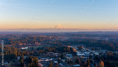 Lacey, Washington at sunset 