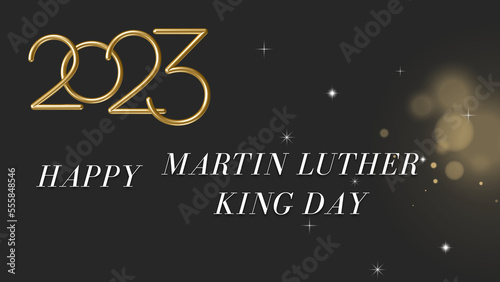 Wishes  - Martin Luther King Day with stars 2023 photo