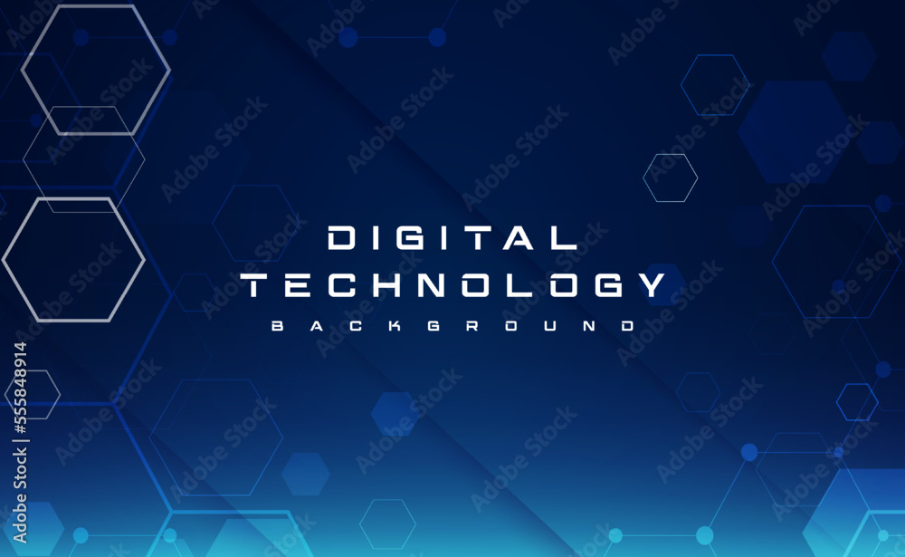 Fototapeta premium Digital technology banner blue green background concept, cyber technology light effect, abstract tech, innovation future data, internet network, Ai big data, lines dots connection, illustration vector