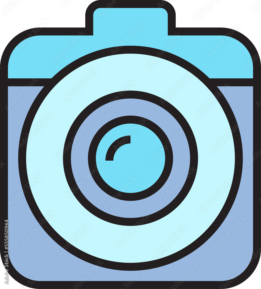 blue digital camera icon illustration blue digital camera icon illustration