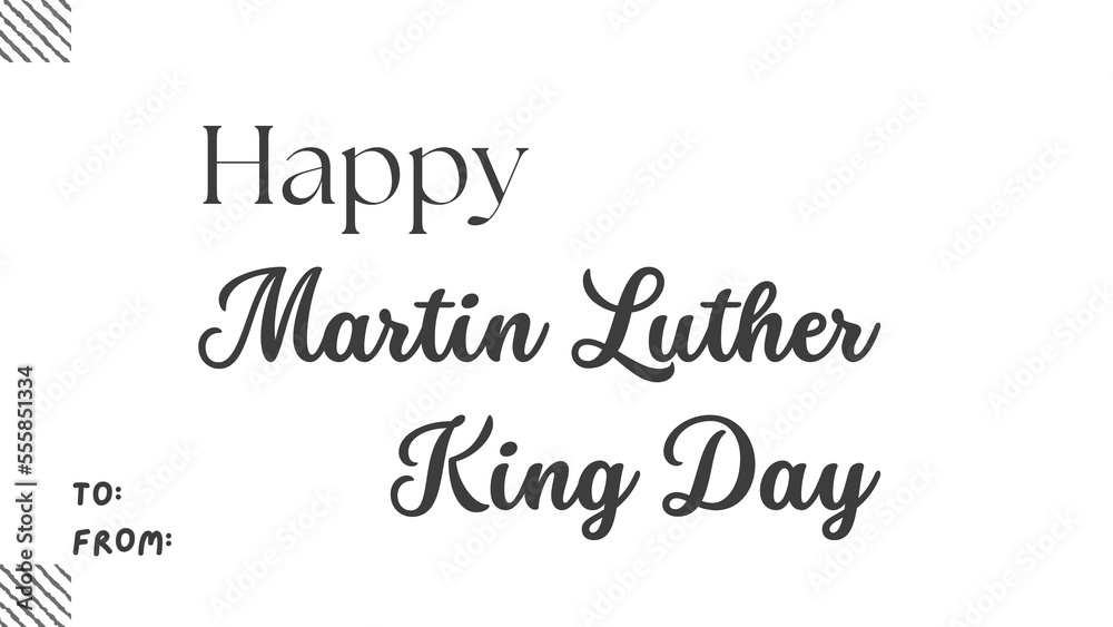 Martin Luther King Day wish image to and from transparent image