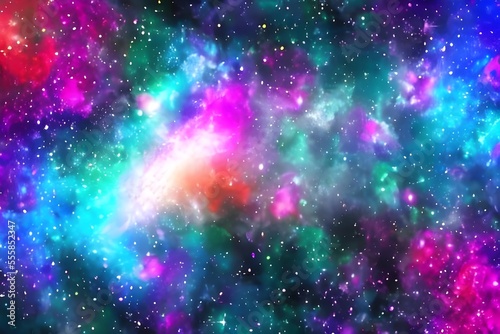 Colorful galaxy background © Acer Acer