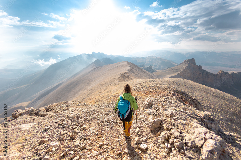 Fototapeta premium trekking in the mountains.