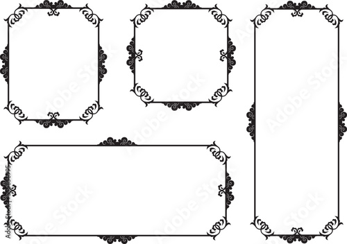 中華　フレーム　枠　飾り枠

