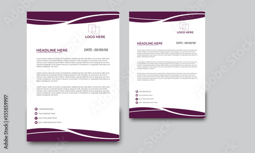 Modern Creative & Clean business style letterhead bundle of your corporate project design.set to print with vector & illustration. corporate letterhead bundle. Abstract Letterhead Design Modern 