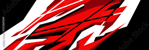 Side body graphic sticker. Abstract racing design concept. Car decal wrap design for motorcycle, boat, truck, car, boat and more.