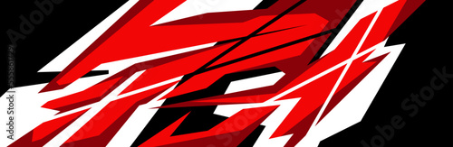 Side body graphic sticker. Abstract racing design concept. Car decal wrap design for motorcycle, boat, truck, car, boat and more.
