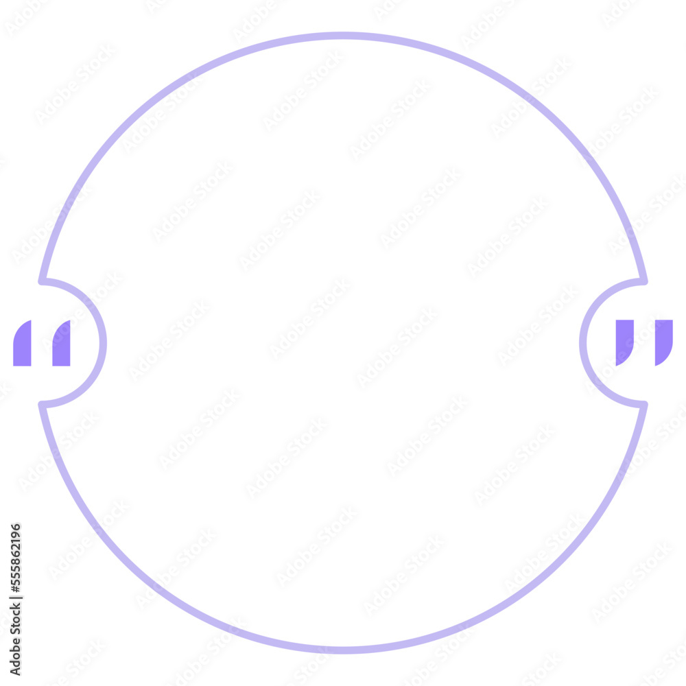 Quote box frame purple circle Quote box frame purple circle