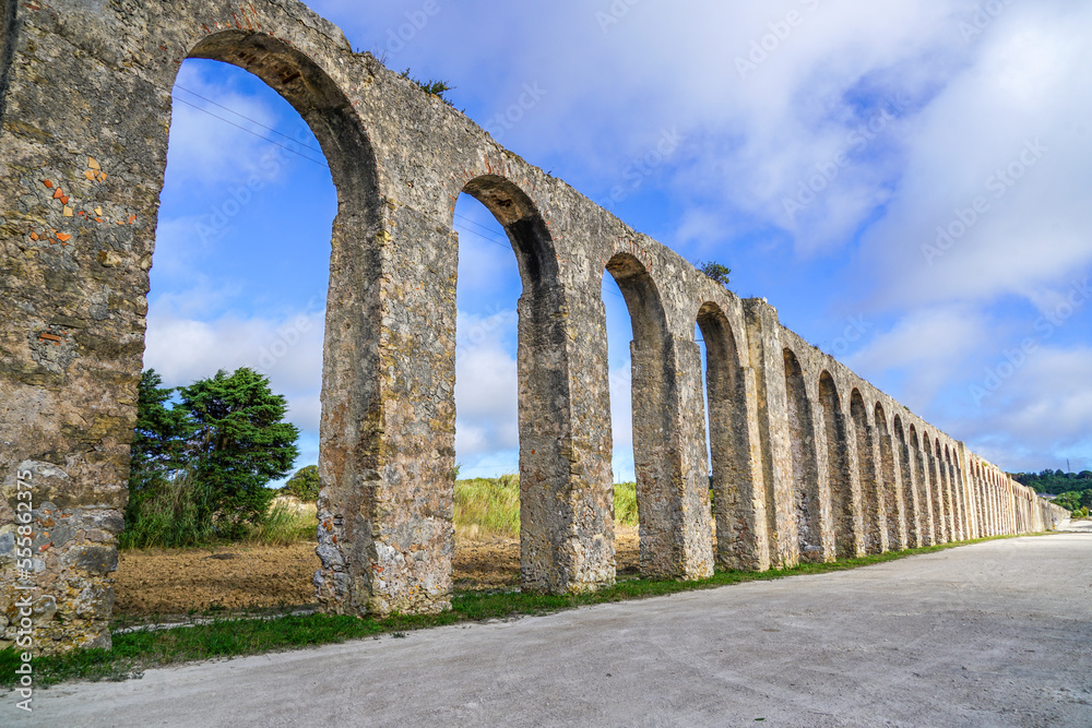 Aqueduct ruins in Óbidos,Portugal