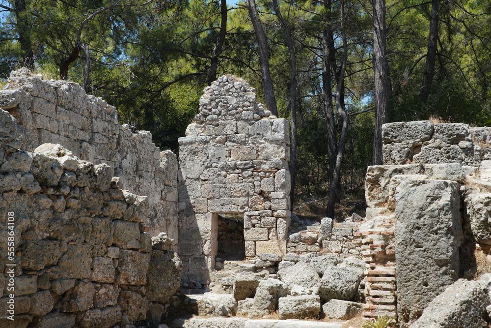 Phaselis Ancient City in Kemer, Antalya, Turkiye