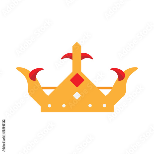 Cute Cartoon Crown Illustration photo