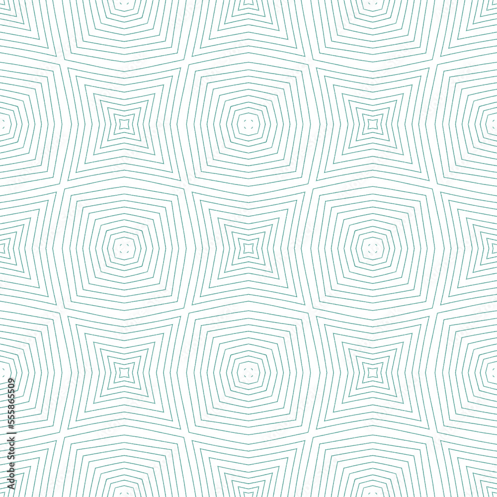 Exotic seamless pattern. Turquoise symmetrical Exotic seamless pattern. Turquoise symmetrical