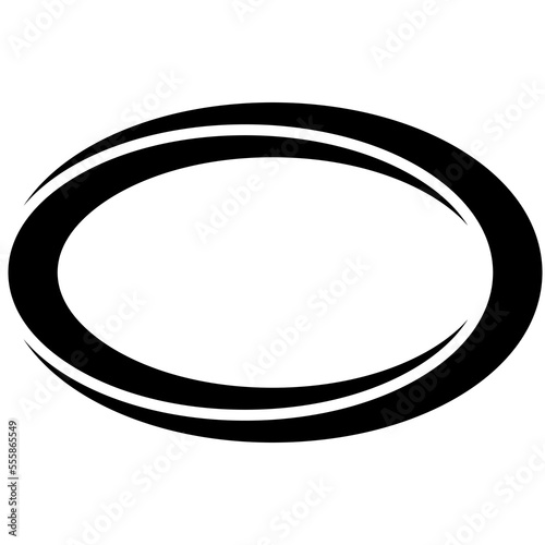 Ellipse oval border, arc banner frame, label sale certificate button