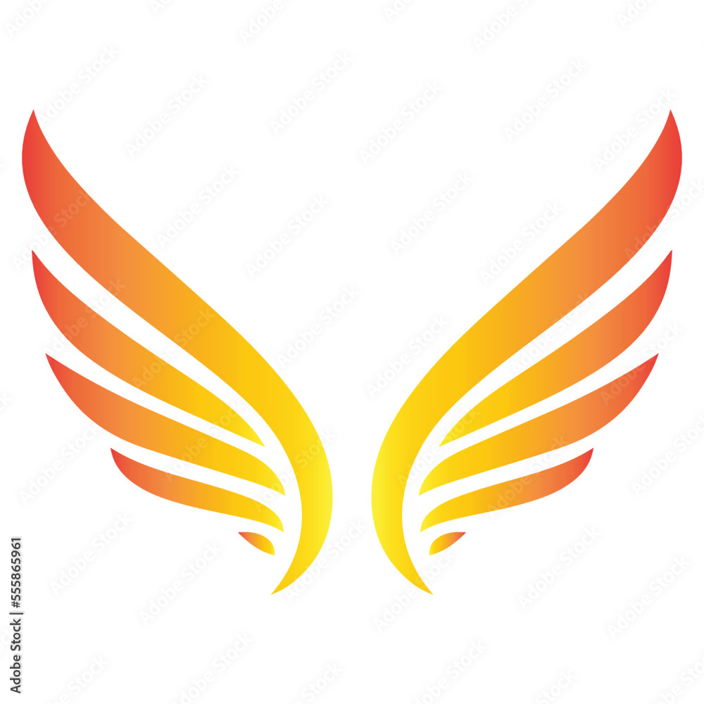 Obraz premium angel wings isolated