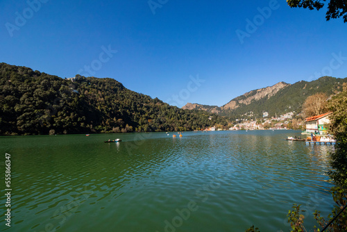 Nainital lake in the autumn months photo