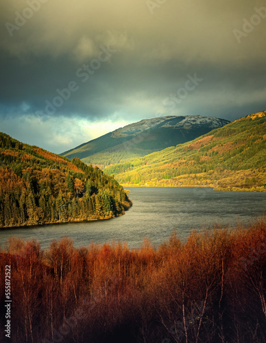 Beautiful Loch Eck in the Argyll Forest Park, Scotland, UK.