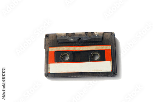 PNG Old audio cassette tapes isolated on white background. Vintage music and technology icon.