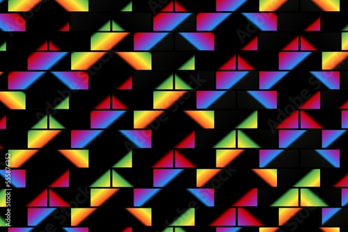 colourful design gradient square brick pattern for wallpaper commercial ads background 