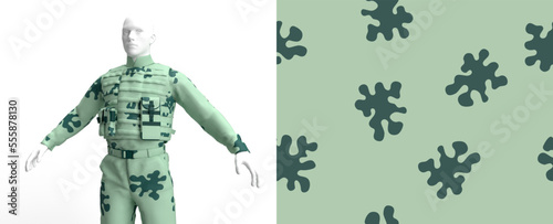 Navy military and army camouflage USSR. Seamless pattern.	
