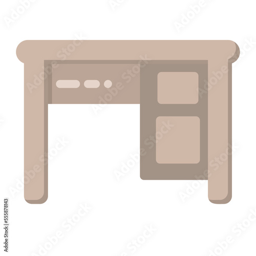 icon Desk Home and furniture Illustration
