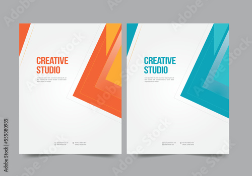 Brochure or template, annual report cover design background EPS 10