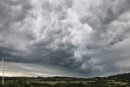 Photography Storm clouds over the rural area of western Serbia