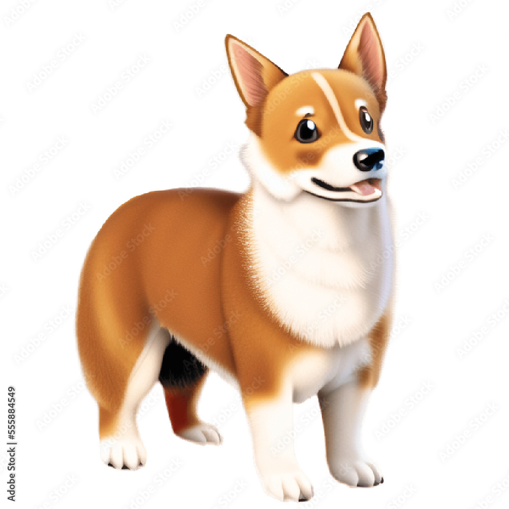 犬の高解像度画像イラスト(AI generated image)