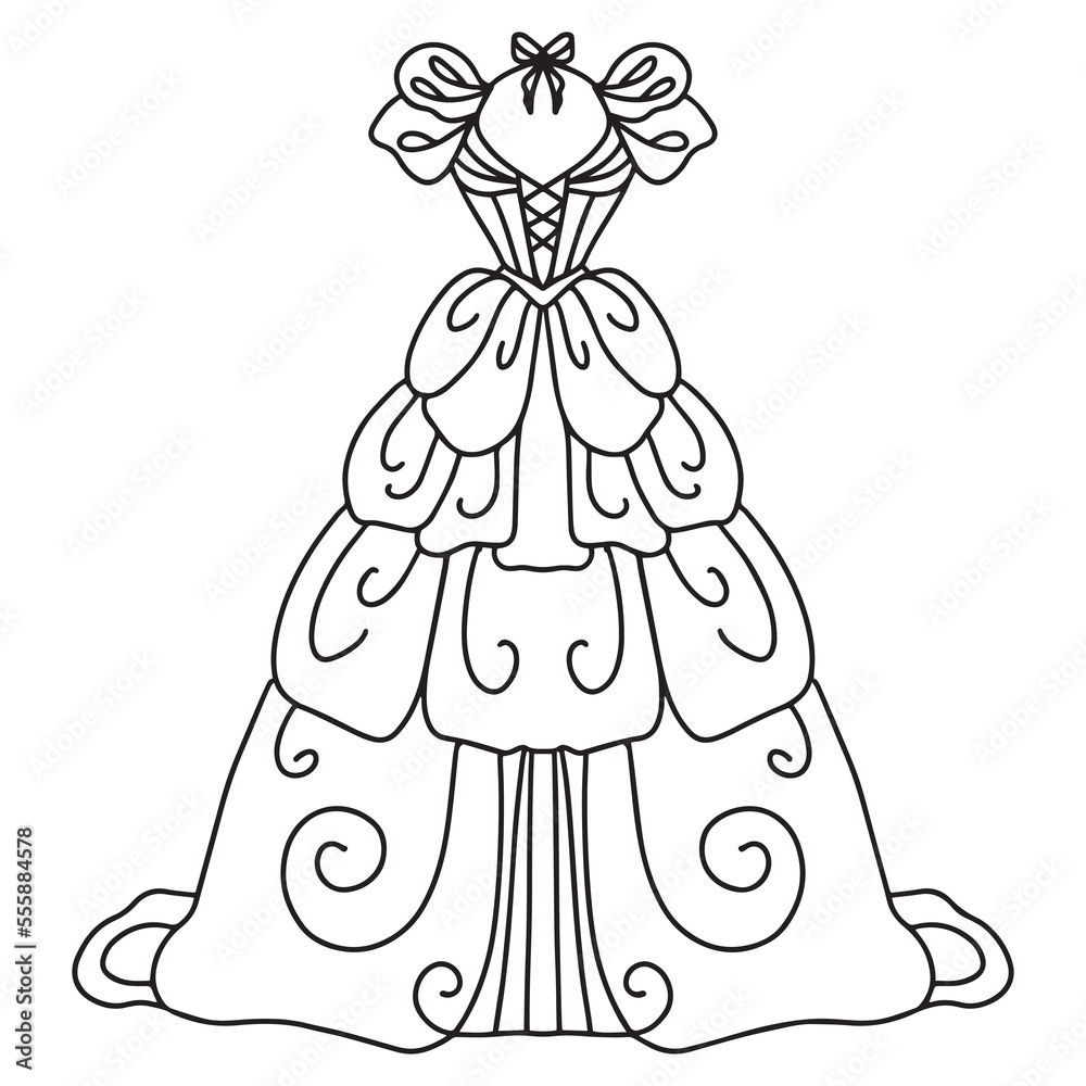 Fototapeta premium illustration of a dress