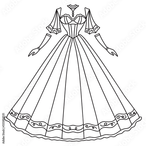 illustration of a dress
