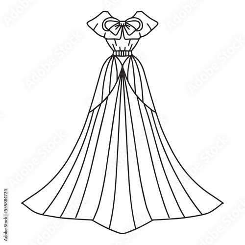 illustration of a dress