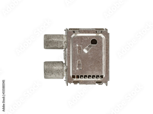 фотографія Radio frequency modulator module device is isolated on white background