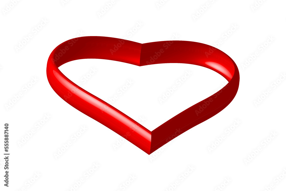 Valentine's Day symbol illustration, heart shape 3d effect. great for valentine's day design Valentine's Day symbol illustration, heart shape 3d effect. great for valentine's day design