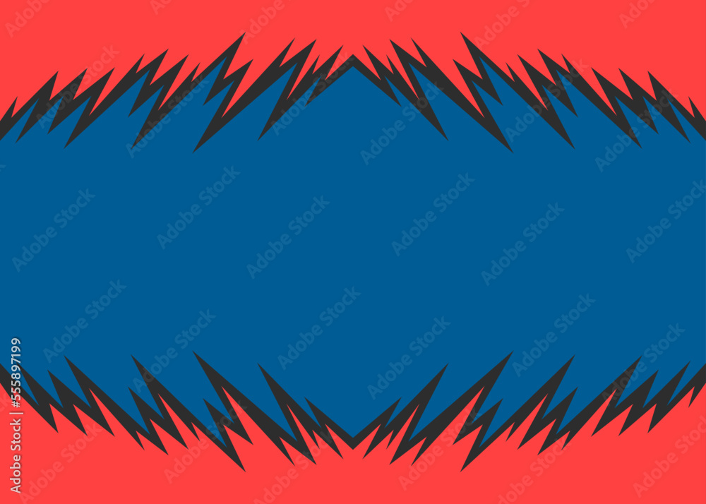 Abstract background with jagged spike pattern and with some copy space area
