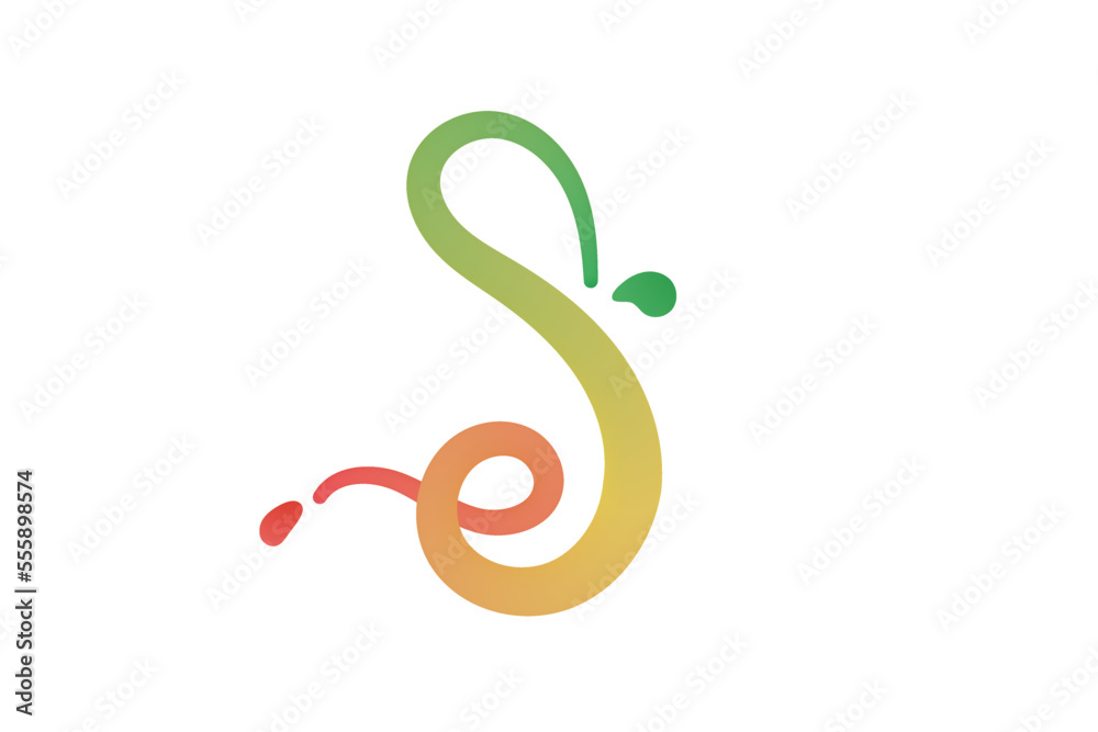 letter S colorful logo design